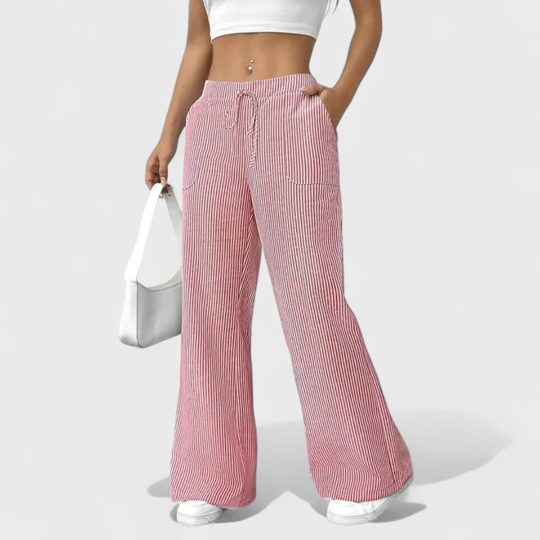 Dominique - Pohodlné Široké Nohavice