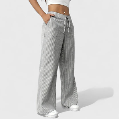 Dominique - Pohodlné Široké Nohavice