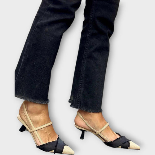 Veronika Elegantné Slingback Topánky s Moderným Detailom