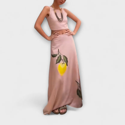 Cosima - Midi sukňa s potlačou Amalfi