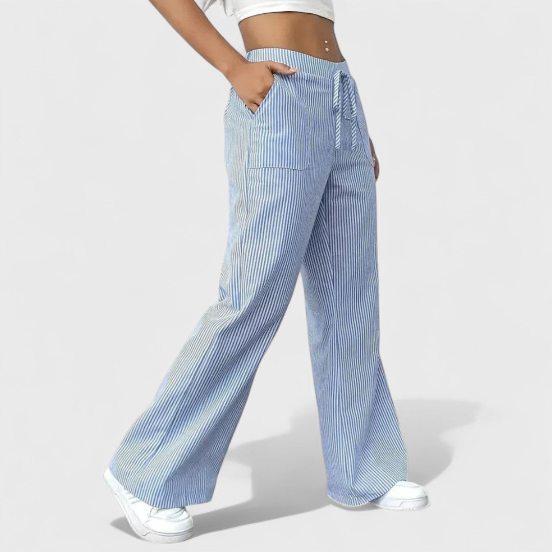 Dominique - Pohodlné Široké Nohavice