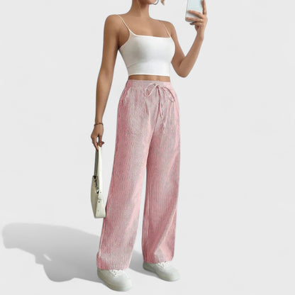 Dominique - Pohodlné Široké Nohavice