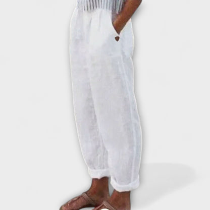 Clara - Nohavice s mäkkým pásom a bočnými vreckami