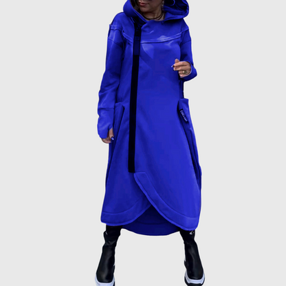 Adriana – Štýlová asymetrická bunda s kapucňou