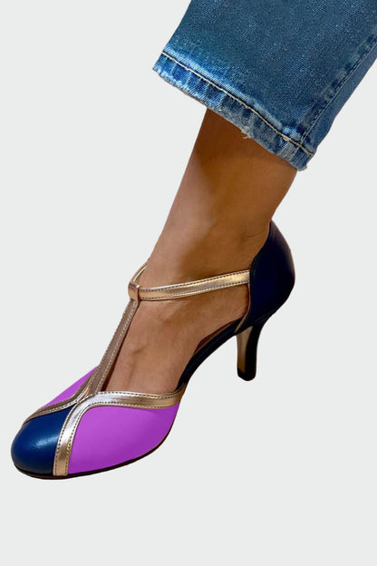 Anna Elegantné RetroSandále StrednáPätaTPásom