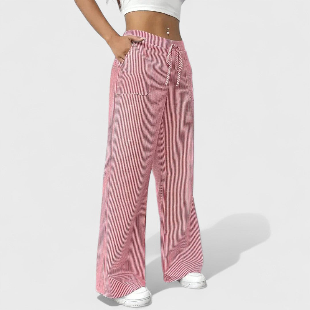 Dominique - Pohodlné Široké Nohavice