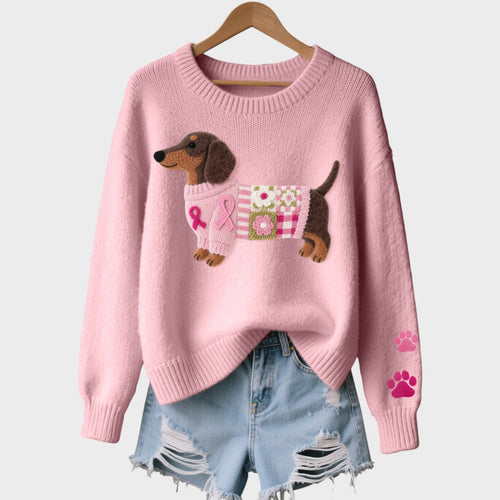 Andrea - PRÍJEMNÝ CHIC PLETENÝ SVETER