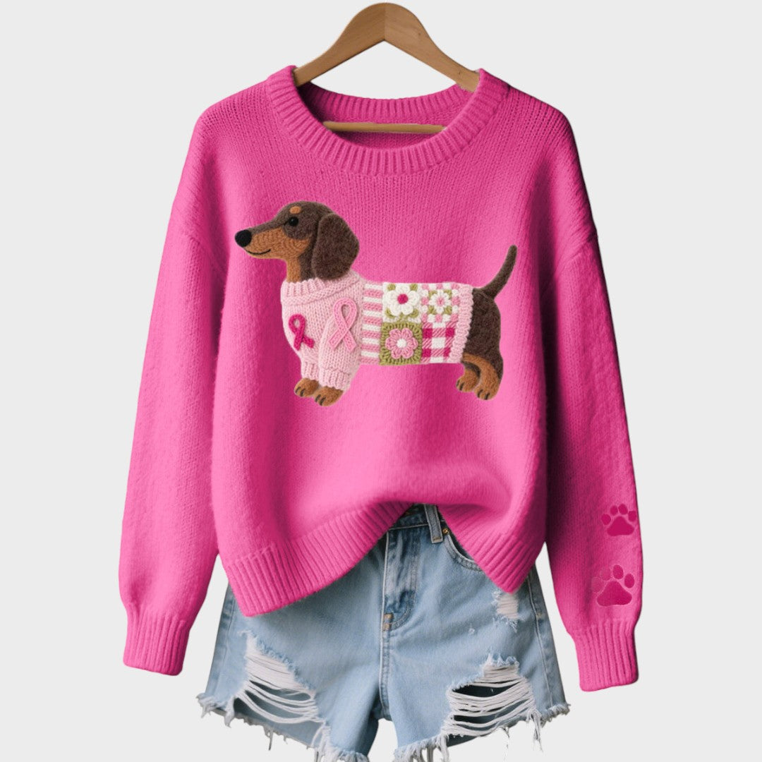 Andrea - PRÍJEMNÝ CHIC PLETENÝ SVETER