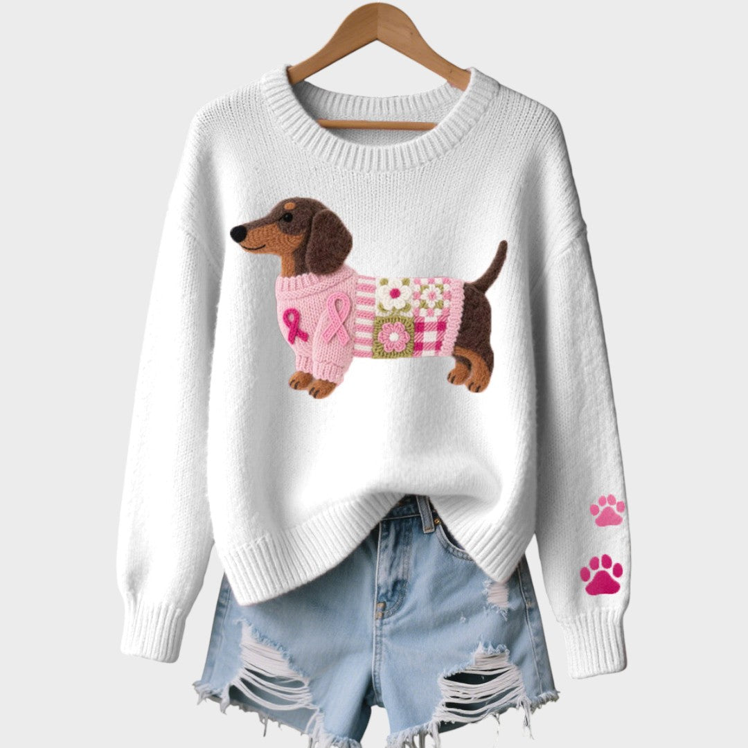 Andrea - PRÍJEMNÝ CHIC PLETENÝ SVETER