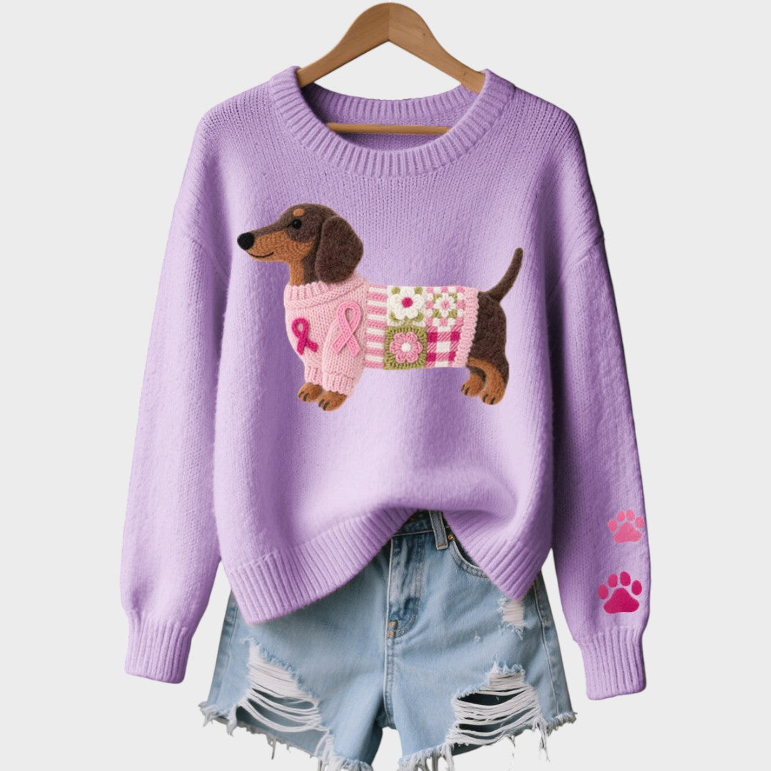 Andrea - PRÍJEMNÝ CHIC PLETENÝ SVETER